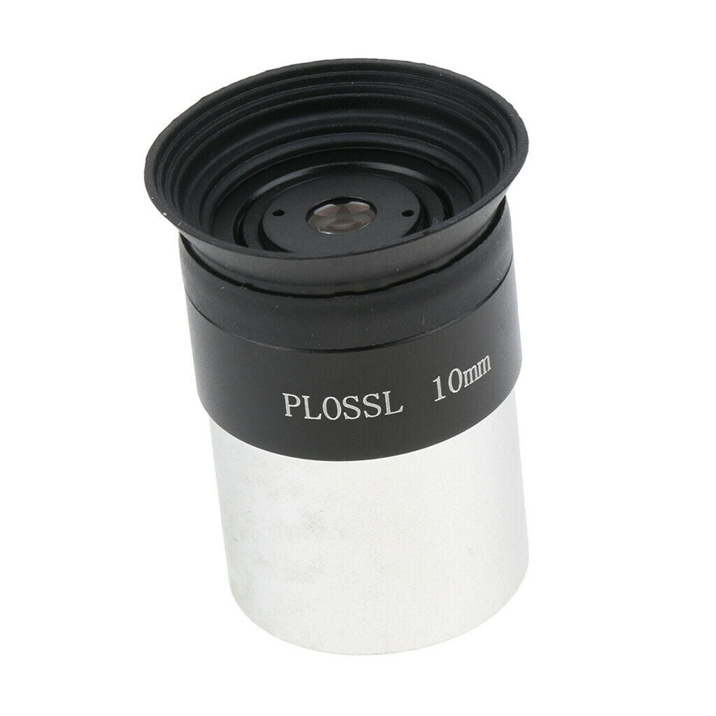 1.25”/31.7mm 10mm Plossl Eyepiece Lens Fully Coated for Astronomy Telescopes