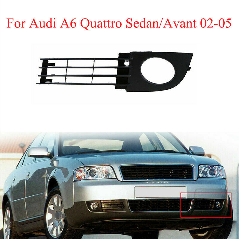 Fit Audi A6 C5 Sedan/Avant 2002-05 Left Side Fog Light Grille Bumper Lamp Bezel
