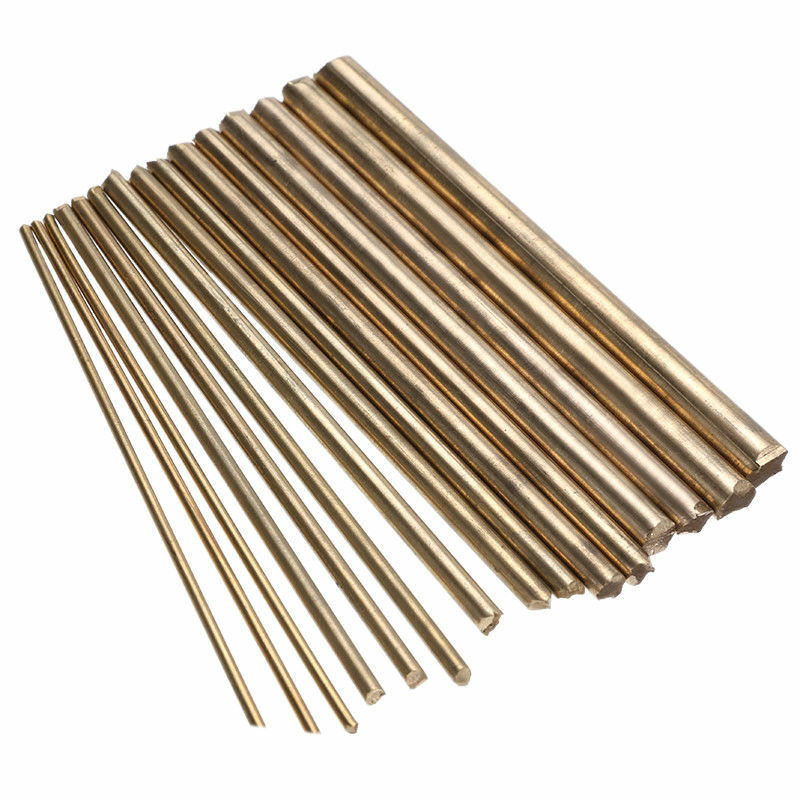 15PCS 2-8mm Golden Brass Rod Bar DIY Watch Tools Craft Parts Watchmaker Lathe