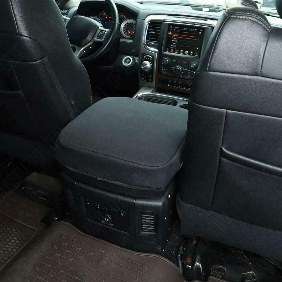 For 2010-2017 Dodge RAM 1500 2500 3500 Center Console Cover Armrest Pad Black