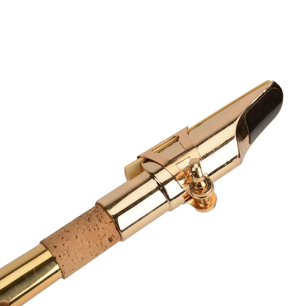 Alto Sax Saxophone Mouthpiece Plastic, Solid, Golden