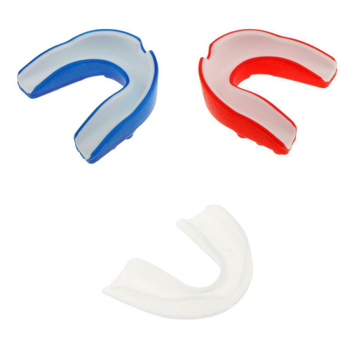 3pcs Sports Mouth Guard Teeth Piece Gum Shield Case Protector Mouthguards for