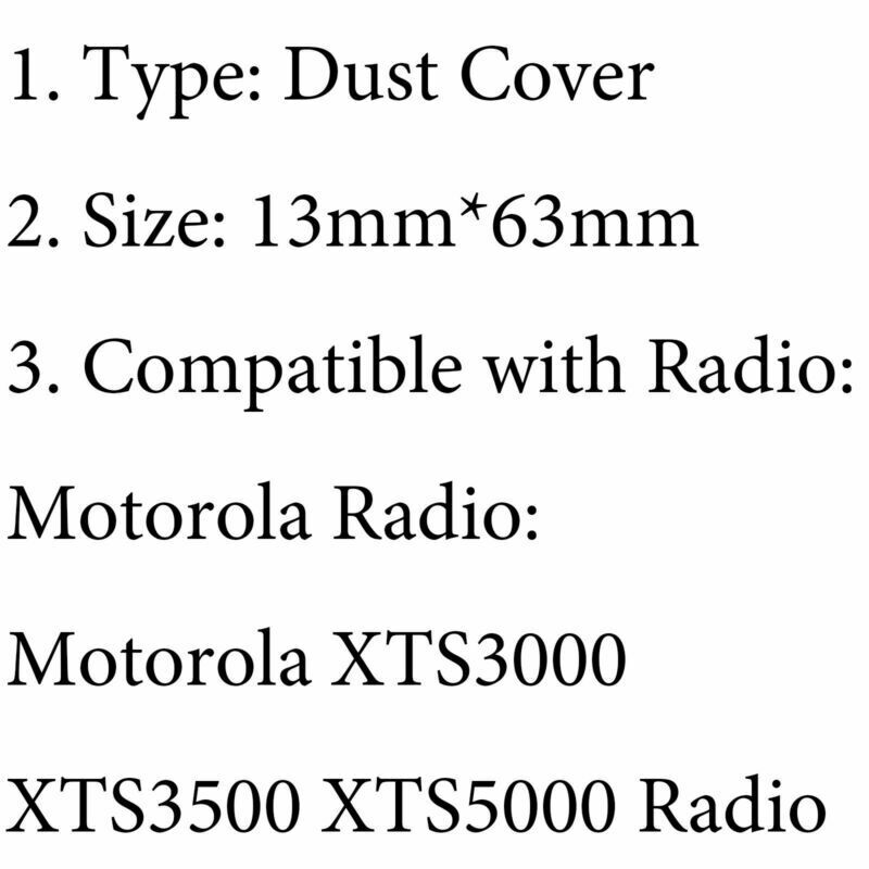 1Pcs Dust Side Cover For  XTS3000 XTS3500 XTS5000 Radio Accessories  B5