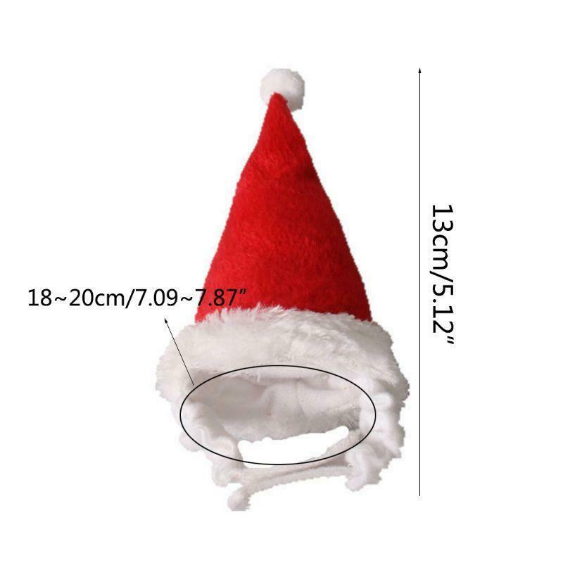 Small Animals Pet Santa Claus Hat Rabbit Hamster Guinea Pig Rats Christmas Cap