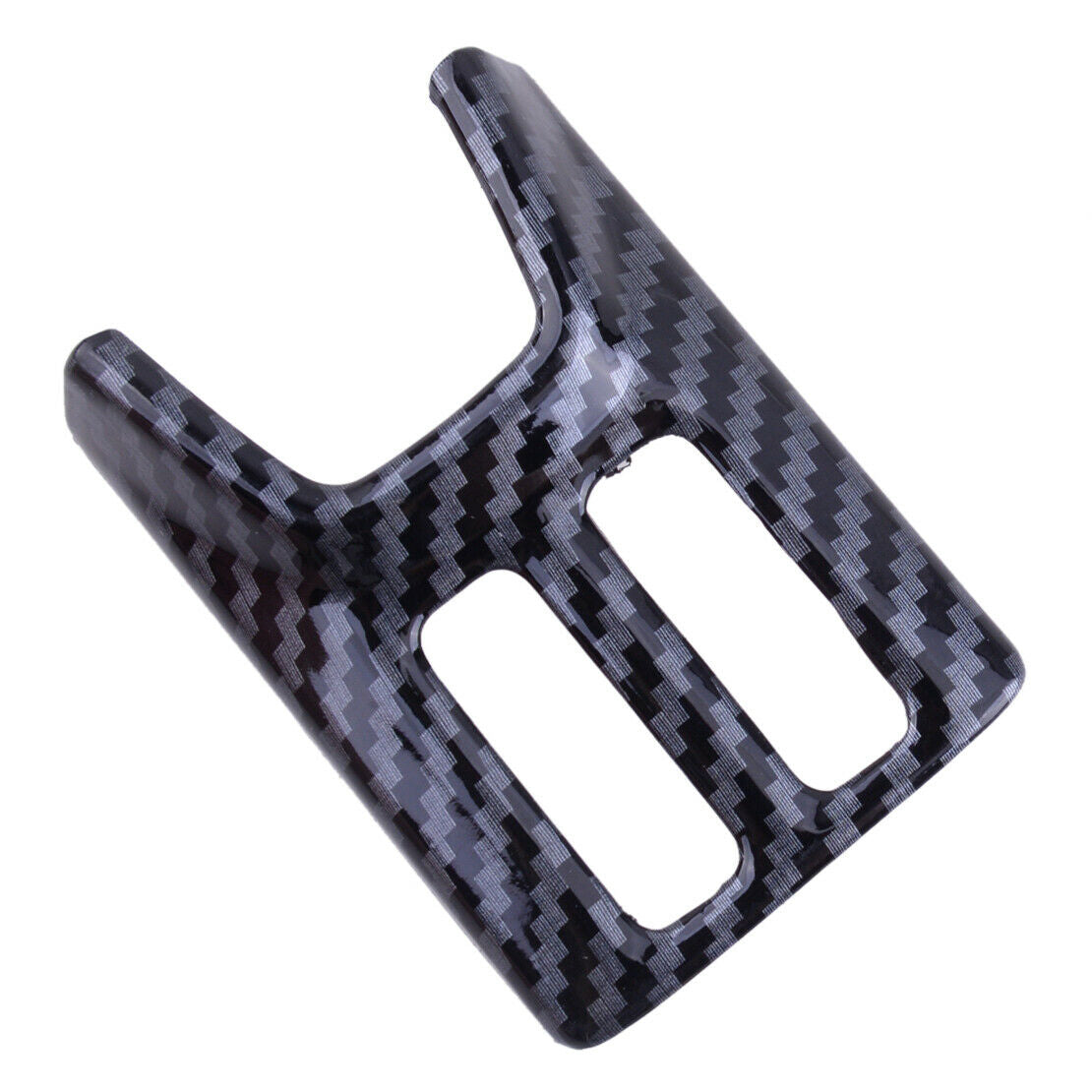 Carbon Fiber Style Warning Light Switch Cover Trim Fit For Ford Focus 2019 20