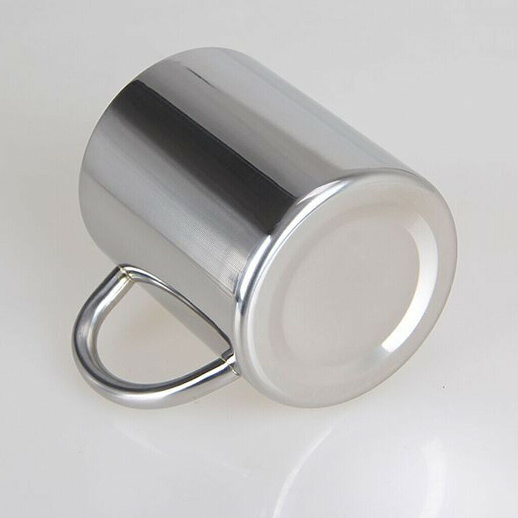 Pack of 3 Double Wall Stainless Steel Heat - nsulation Travel Hot Coffee Milk