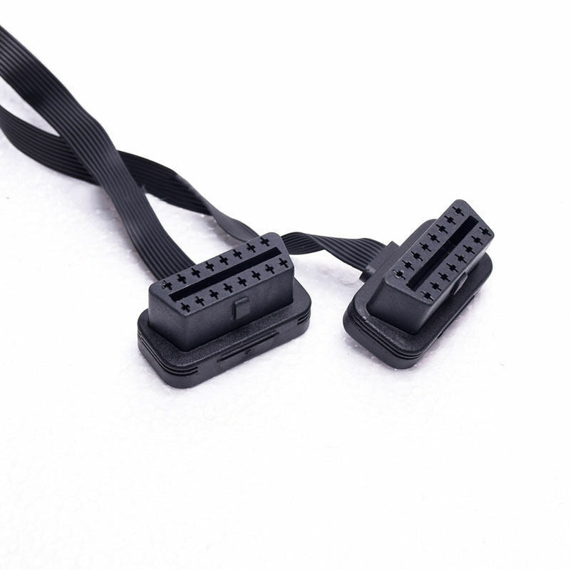 16Pin ELM327 Plat OBD2 MÃ¢le Ã€ Double Femelle Y Splitter Coude Rallonge CÃ¢ble S99