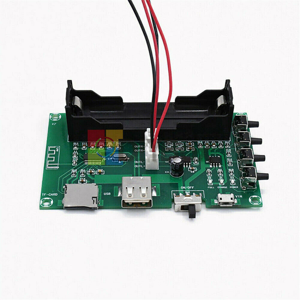 2-Channel PAM8403 Bluetooth Amplifier Board Stereo Moudle 10W for 18650 Battery