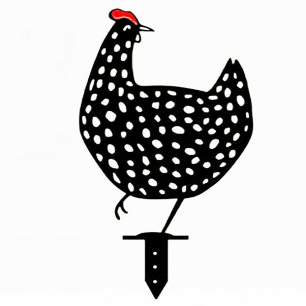Garden Outdoor Decorative Chicken Ornaments Yard Art Backyard Lawn Stakes Decor