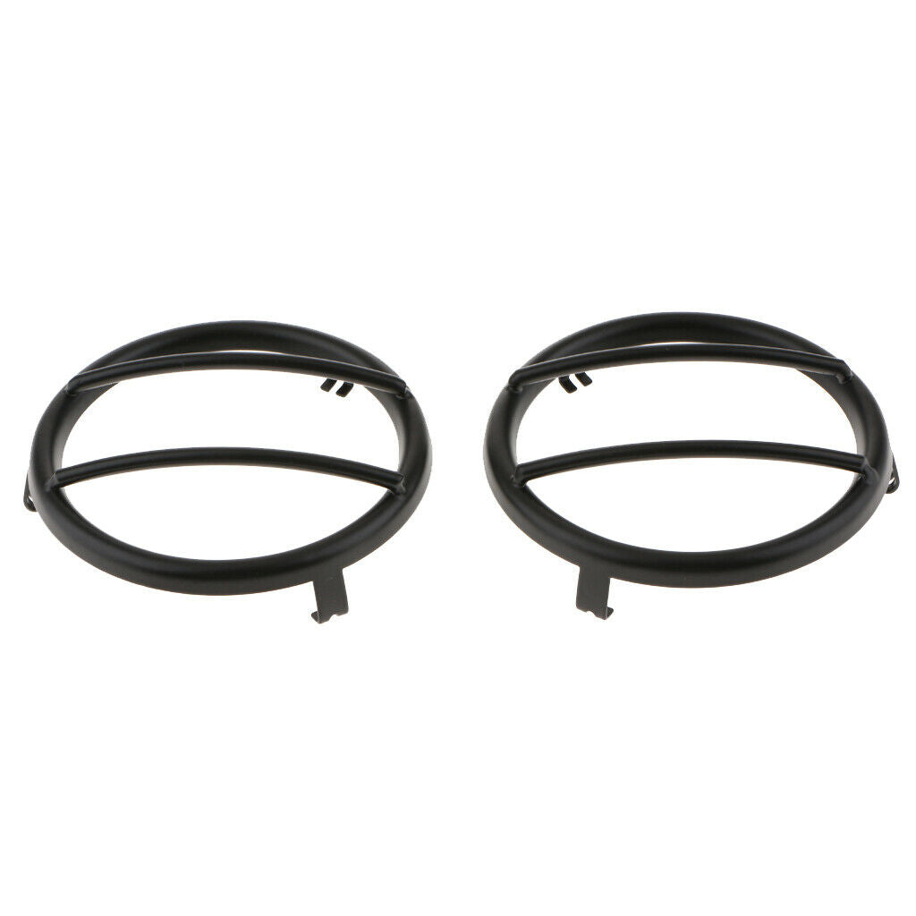 2 Pieces Car Turn Signal Light Cover Frame For Jeep Wrangler 2007-2018 Black