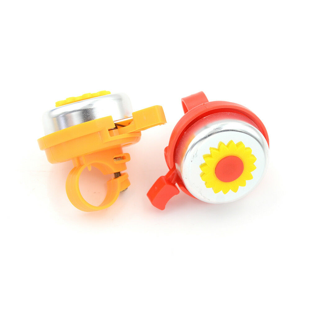 1Pcs bike bicycle bell ring round flower plastic metal sound alar.l8