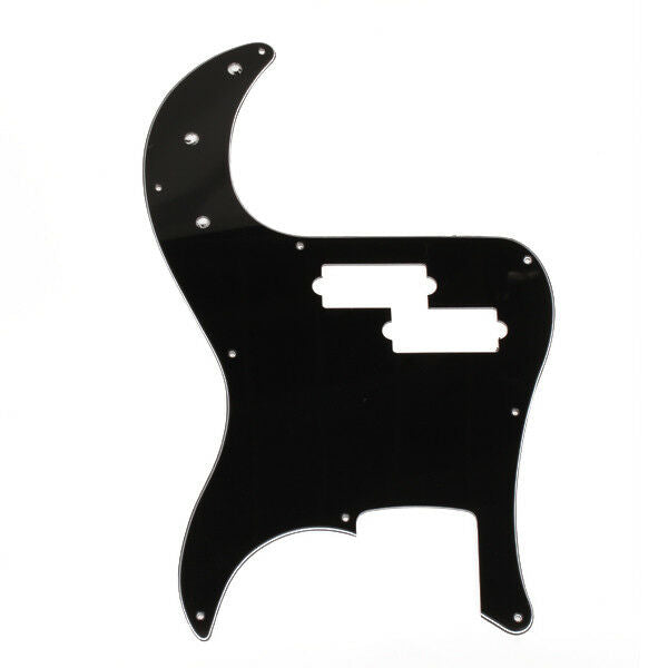 Black 3 Ply 9 Holes Pickguard PVC Anti-scratch For Precision Bass Guitar Parts