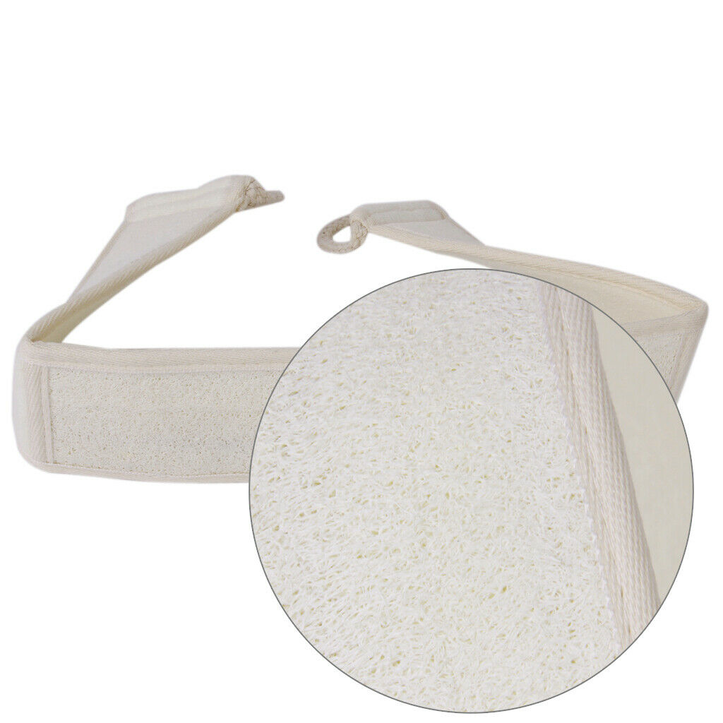 Loofah Terry Cloth Bath Back Strap Shower Sponge Scrubber