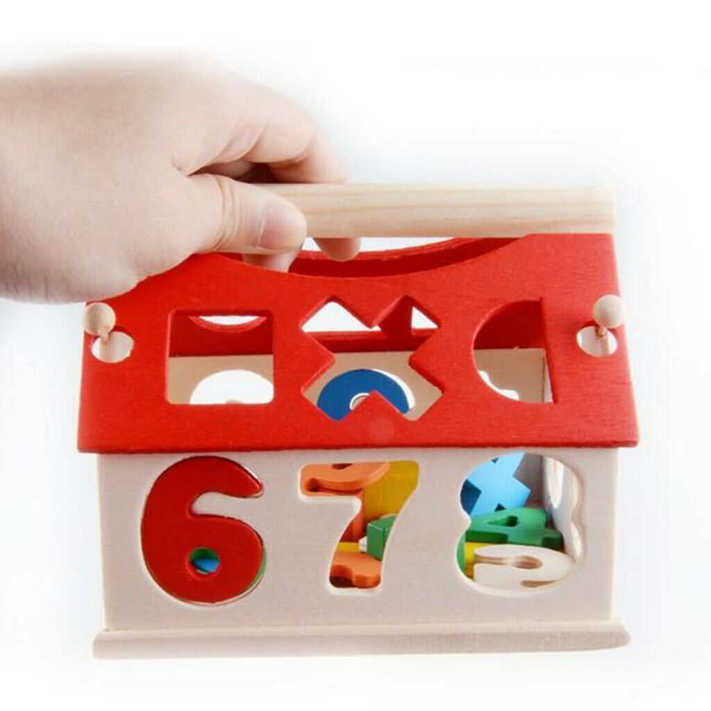 Colorful Number and Shape Blocks Educational Math Training Interactive Toys