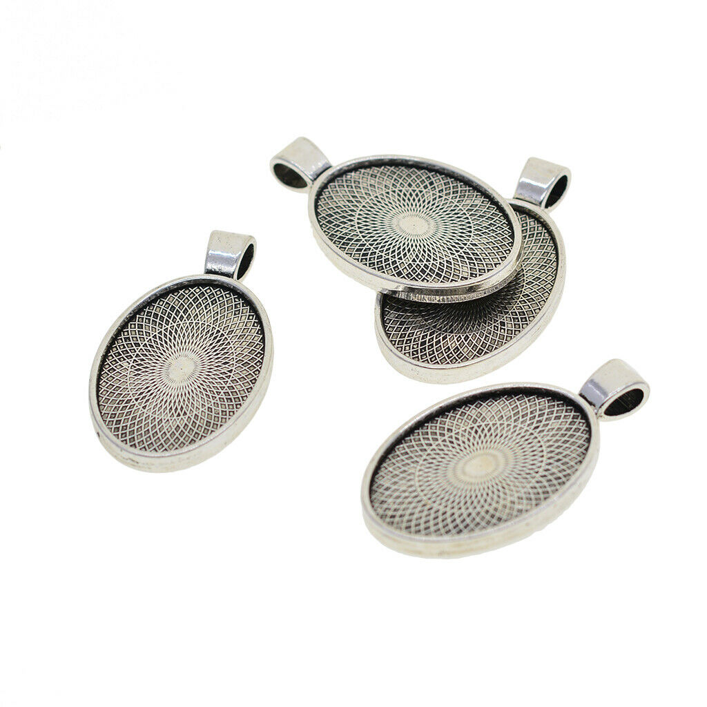20x Do-it-yourself oval pendant setting 20x30mm cabochon setting bezel