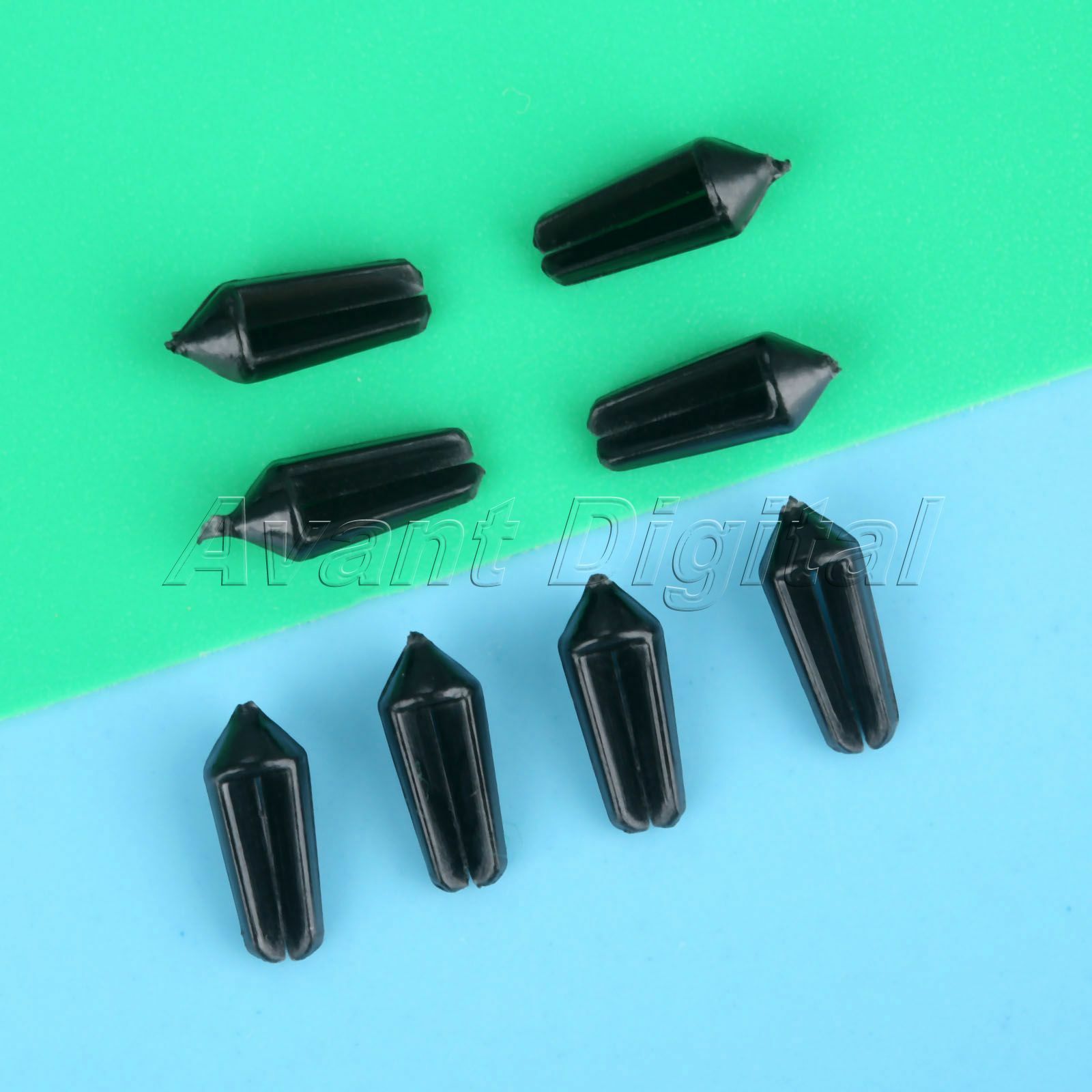 8Pcs Black Nylon Dart Flight Protectors Keep Darts Flights Square Wing Guard Bag
