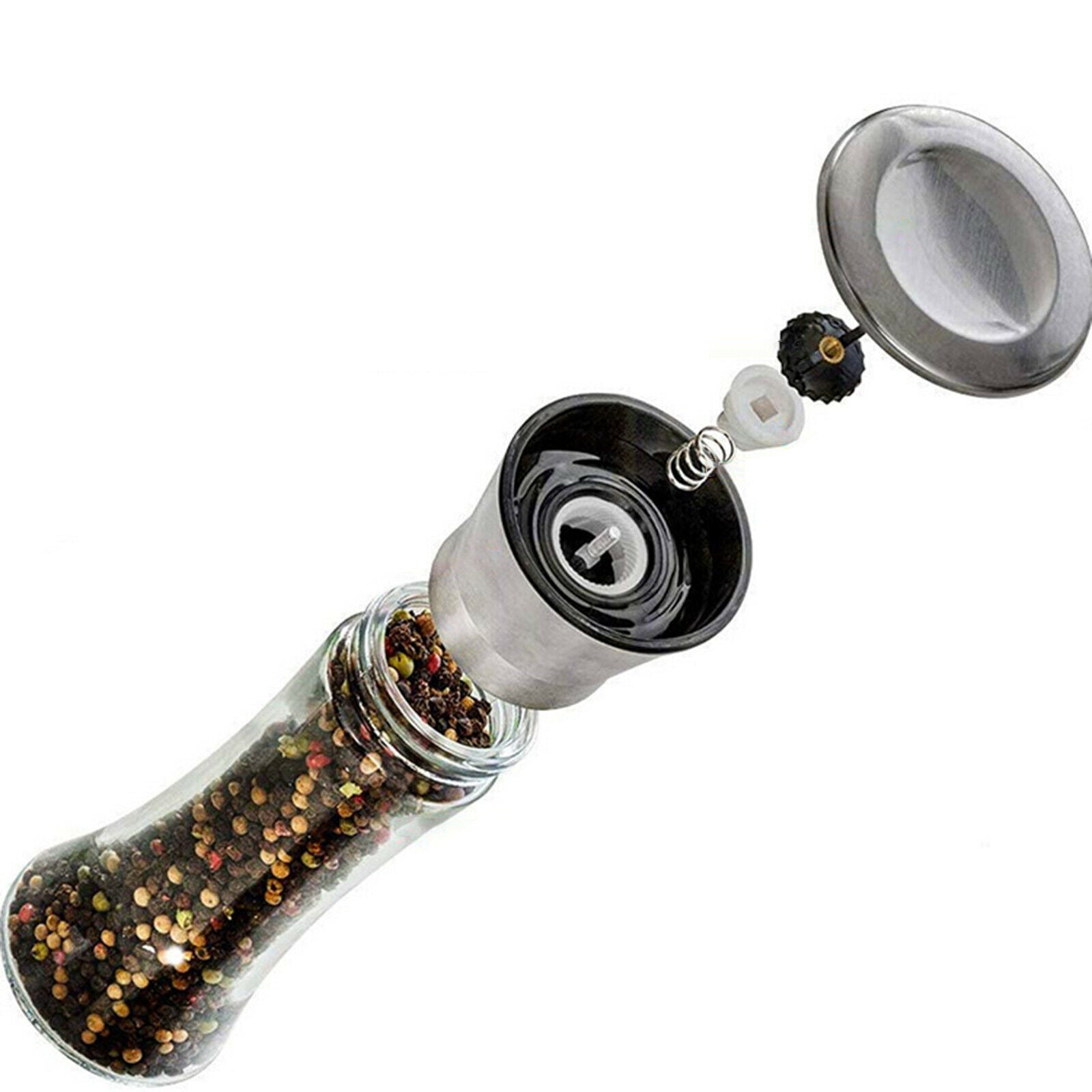 Manual Adjustable Salt and Pepper Grinder Coarse Mill Grinding Tool Short