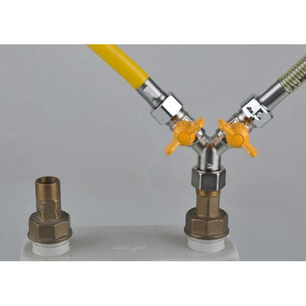 Gas Air line Water Pipe Gas LPG Tube Plumb Hose Adapter Y Splitter Connector