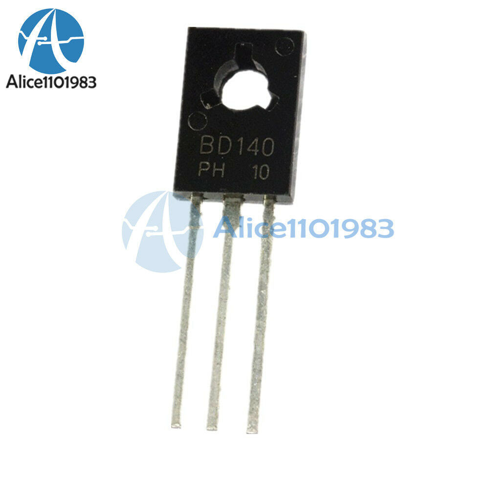 10PCS BD140 TO-126 PNP 80V 1.5A Power Transistors AL