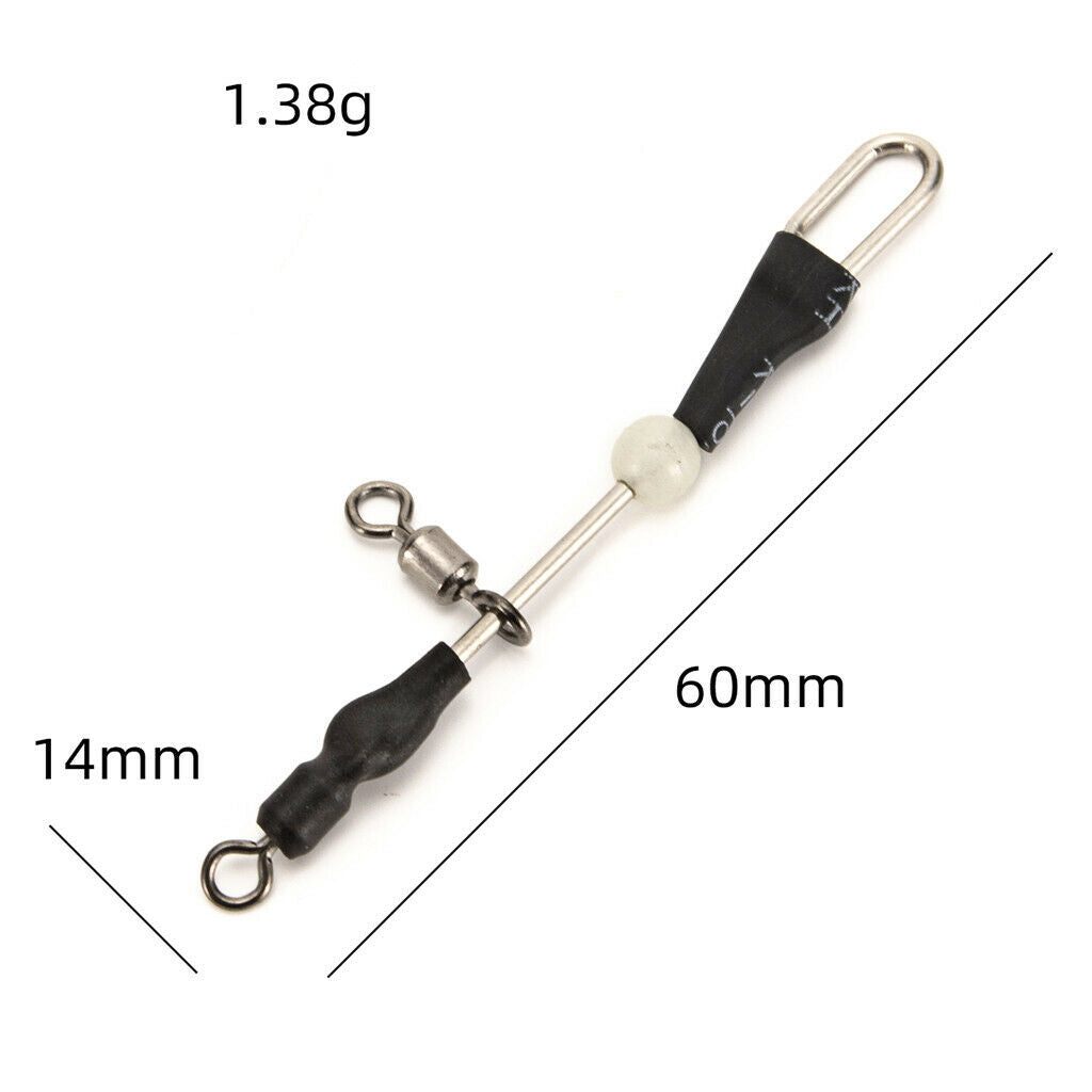 5/10pcs Fishing Rolling Swivels Connector Hook Line Connector 10 Pieces