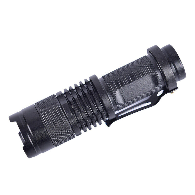 Telescopic Focus Flashlight 200 Lumens Q5 LED Torch 3 Mode Alloy Flashlig.l8