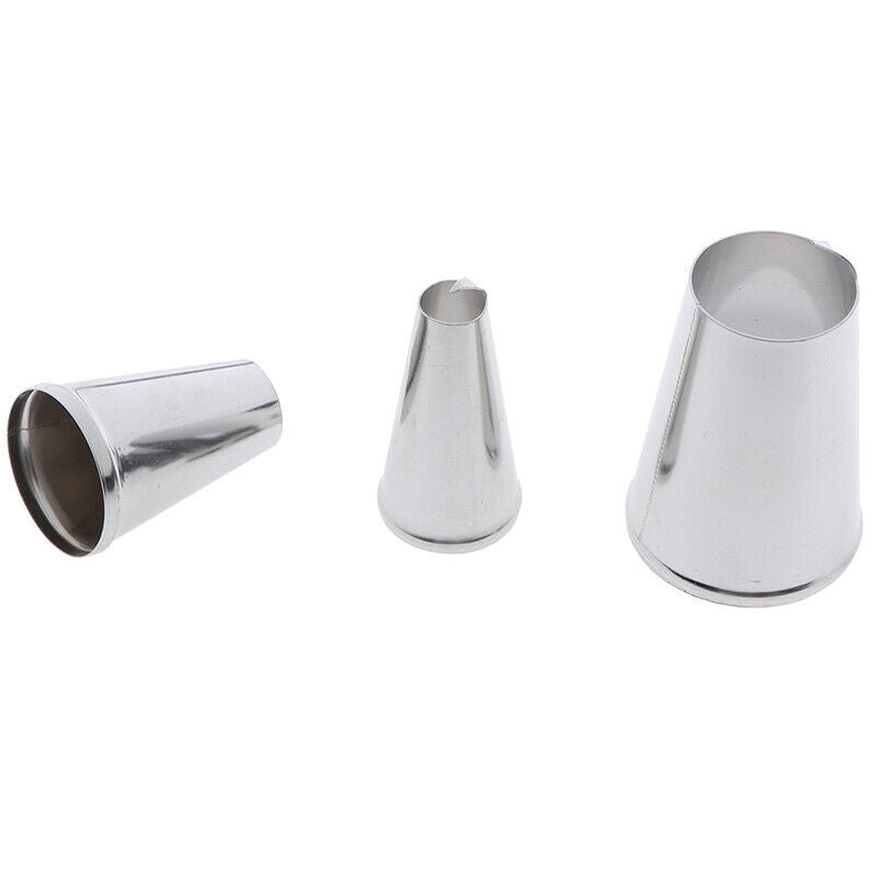 3pcs Peach Nozzle Decorating Pastry Tips Fondant Icing Nozzles Piping Bak.l8