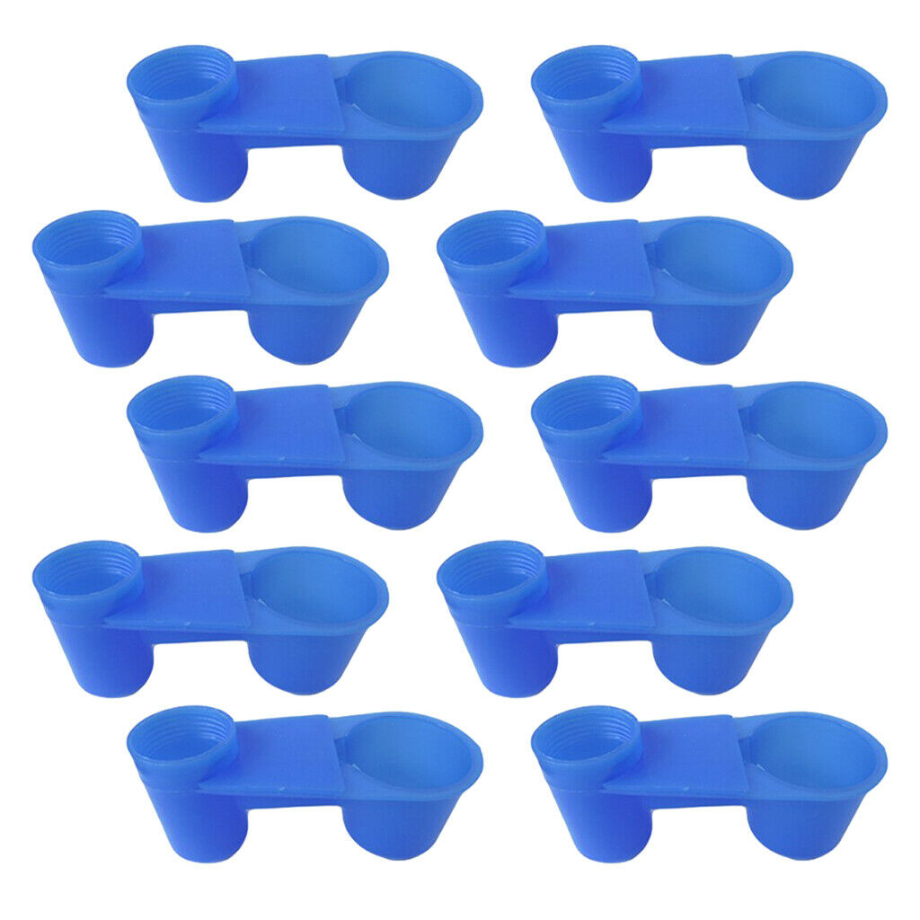 10x Bird Drinker Feeder Cups Parrot Feeder Drinking Bowl Bird Water Drinker