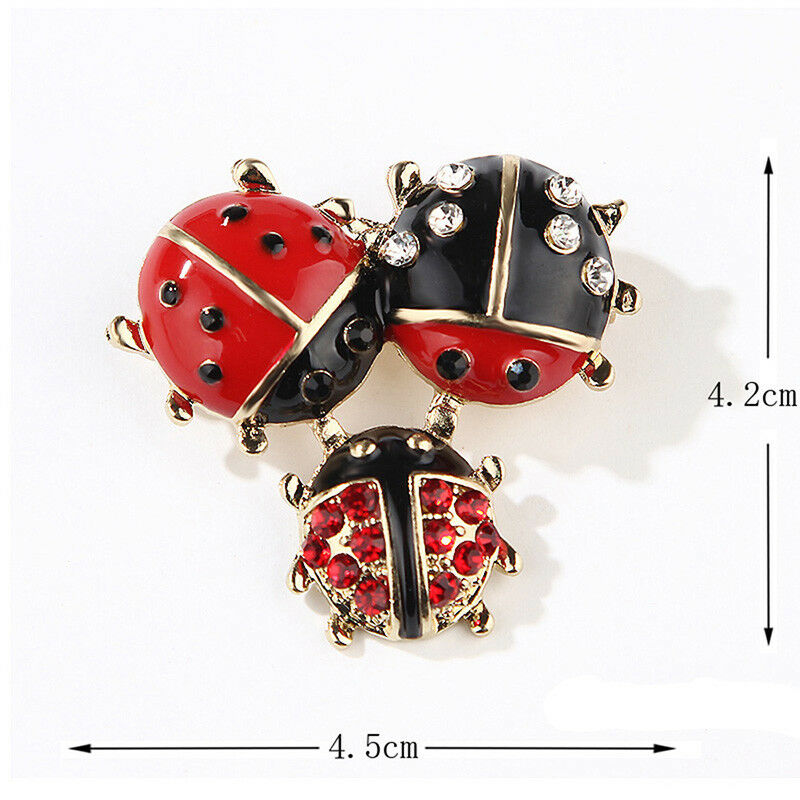 Enamel Insect Crystal Rhinestone Collar Brooch Pins Jewelry Gift Wedding .l8