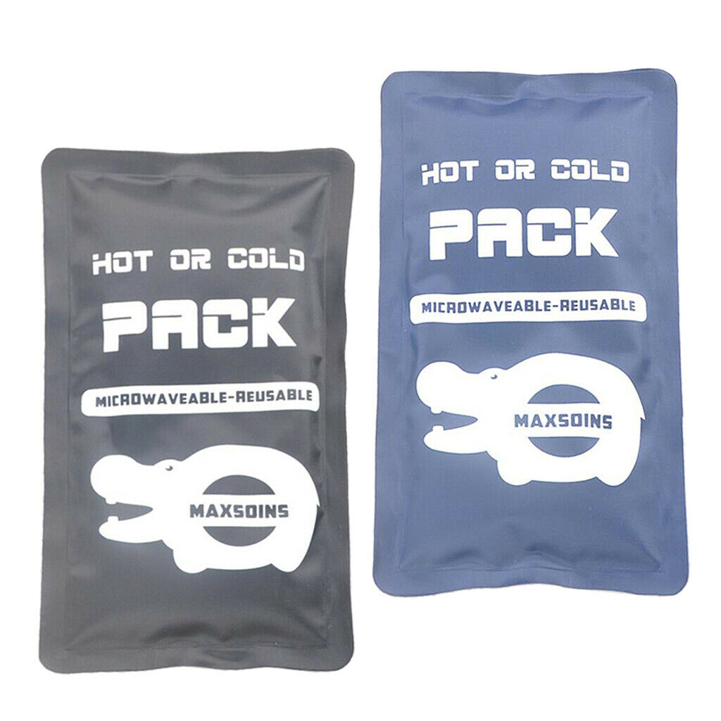 2pcs Freezable Microwavable Hot Cold Pack Shoulder Pain Ease 22x13x2cm