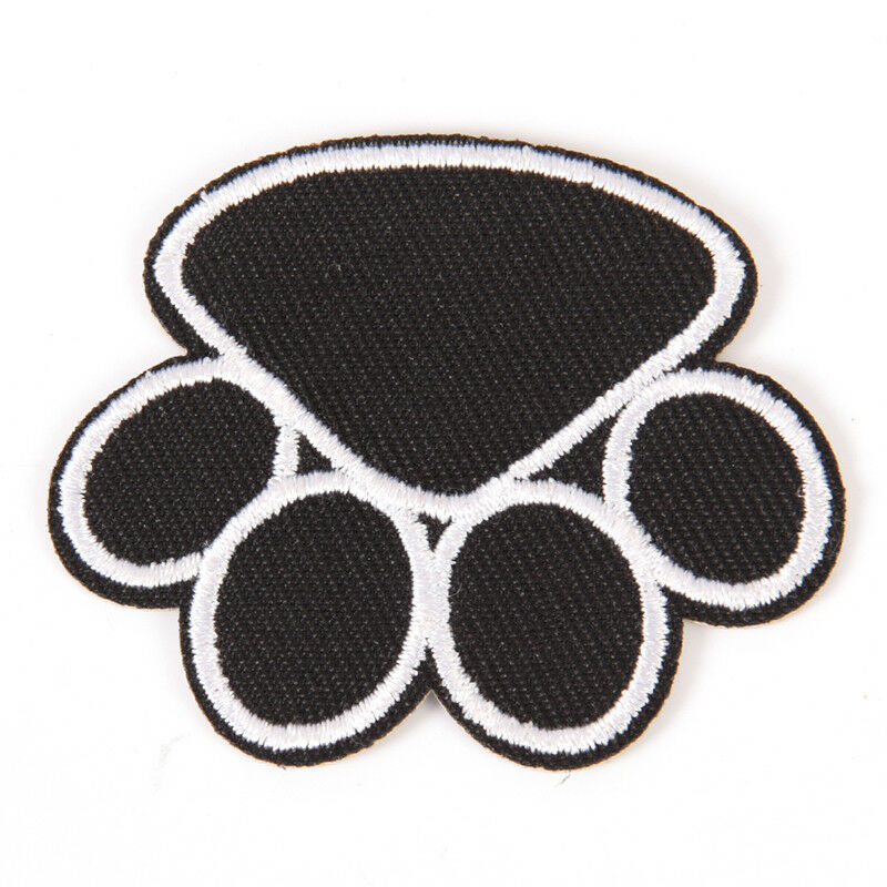 footprint iron on patch embroidered applique sewing clothes stickers garme.l8