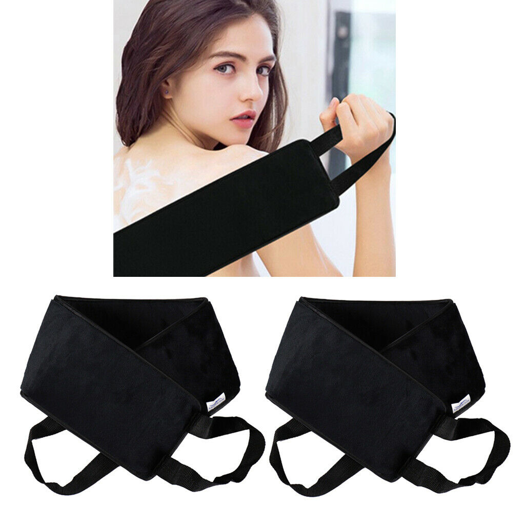 2pcs Soft Velvet Self Tan Back Applicator Sunless Tanner for Lotions Mousses
