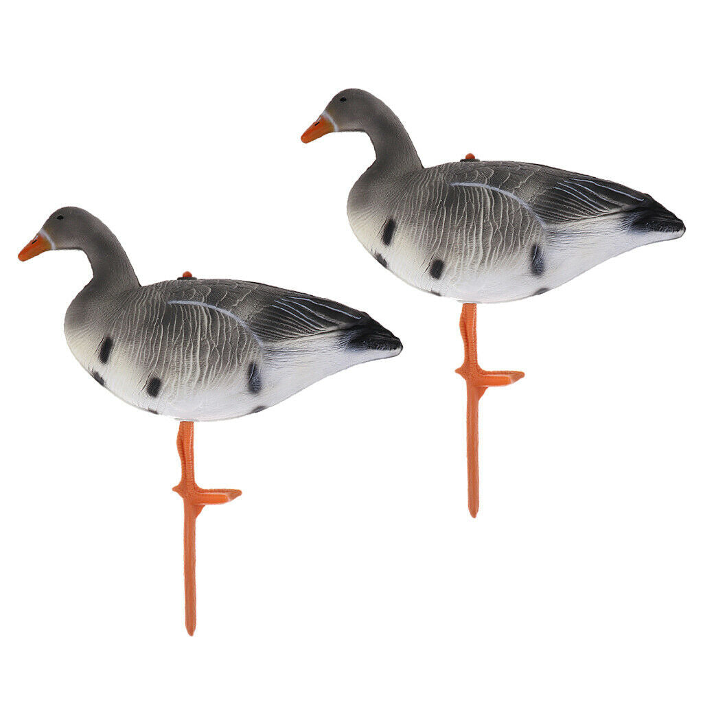 2pcs Complete Portable Hunting Goose Decoy Garden Decors