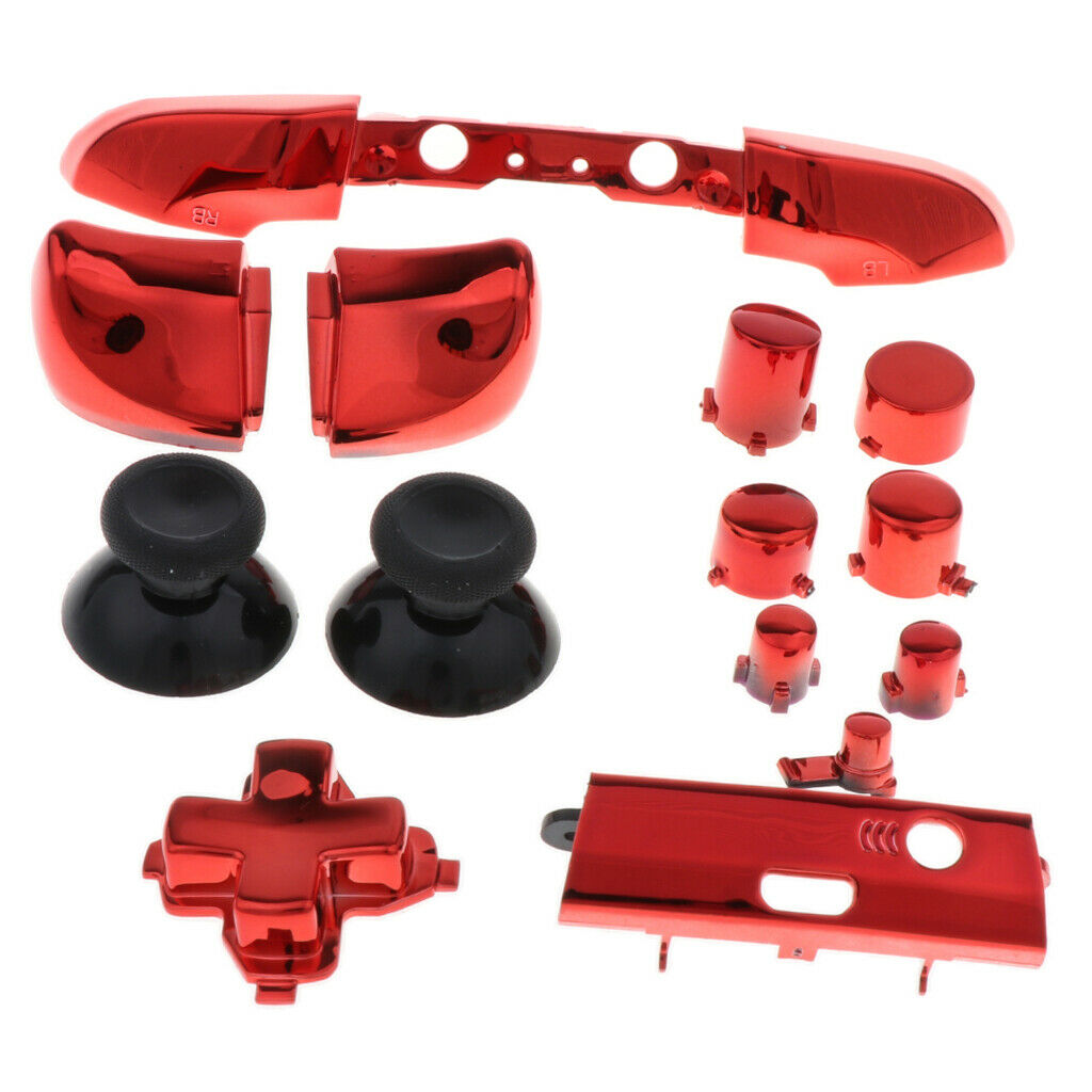 Replacement Buttons Bumpers Triggers for Xbox   S Controller- Red