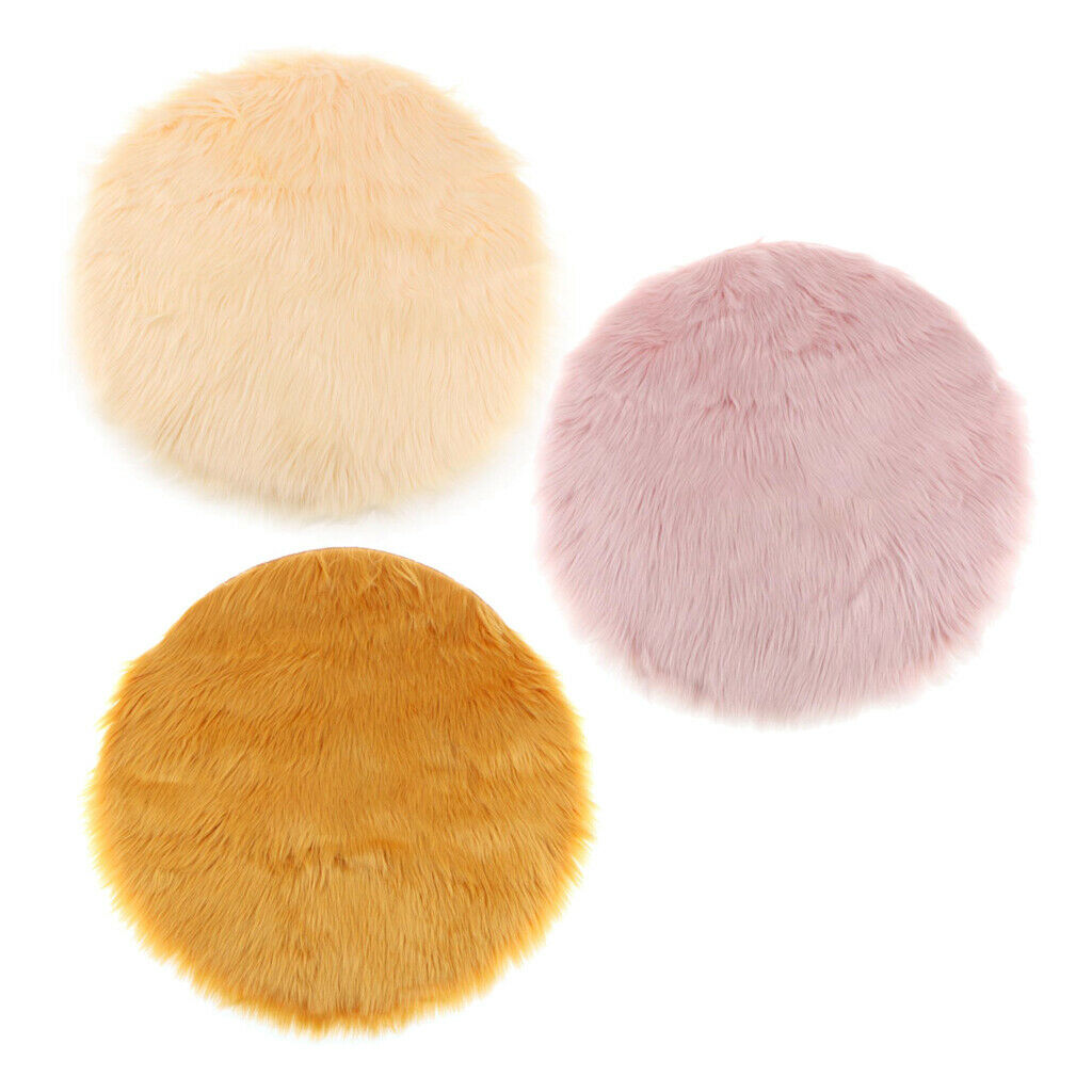 3 Pieces Rug Shaggy Rug Round Area Rugs Floor Mat Home Decor Carpets
