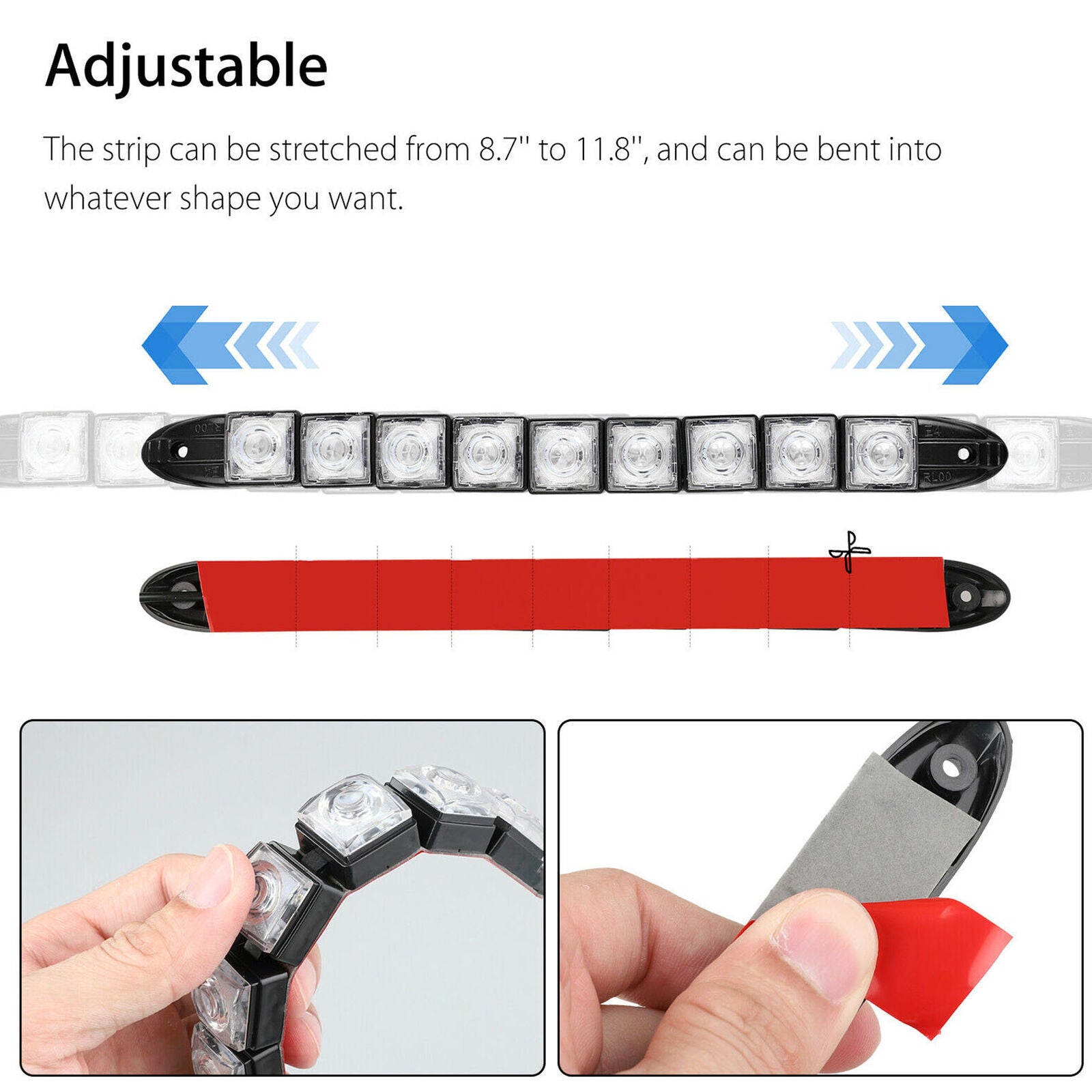 2 Pcs Red Green Navigation 9Led Marine Bow Boat Car 12V Yacht Pontoon Brigh C9J7