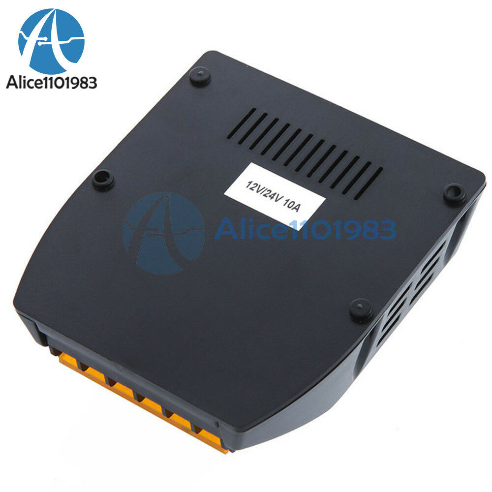 10A 12V/24V Solar Panel Charge Controller Battery Regulator Safe Protection