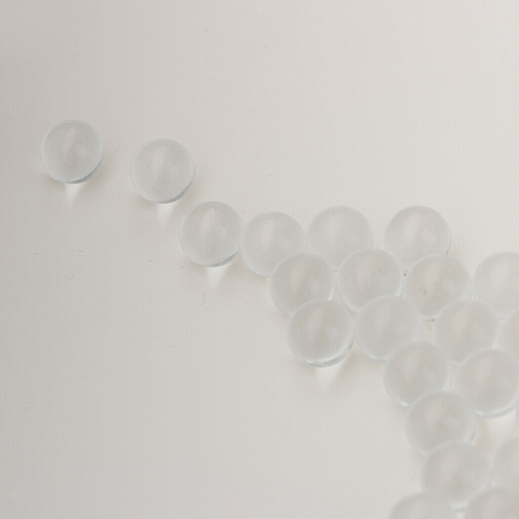 100PCS 8mm Novelty Toys Glass Marbles Hoodle For Player Games Accs Clear