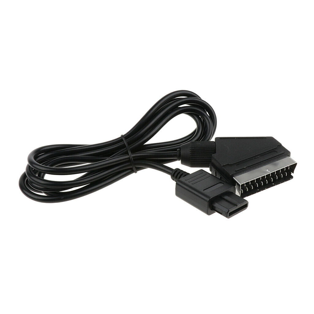 1.8m RGB Scart cable connection for GameCube N64 SNES console