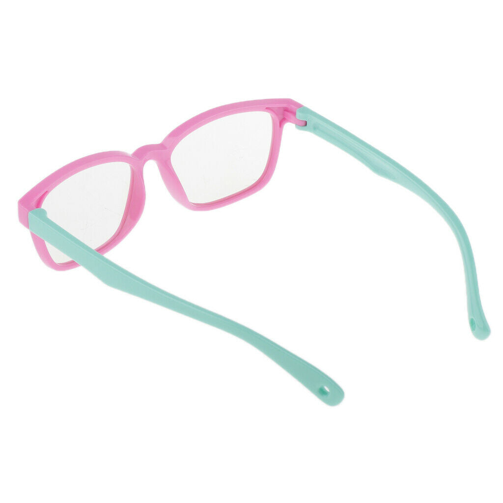 3Pcs Stylish Anti Blue Silicone Frame Digital Rectangle Eye Glasses Gift