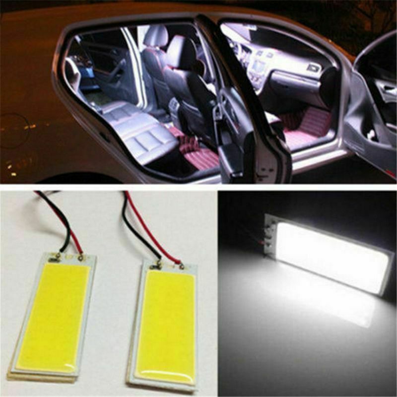 5X White 48 SMD COB LED T10 4W 12V Car Interior Panel Light Dome Lamp Bulb Sets