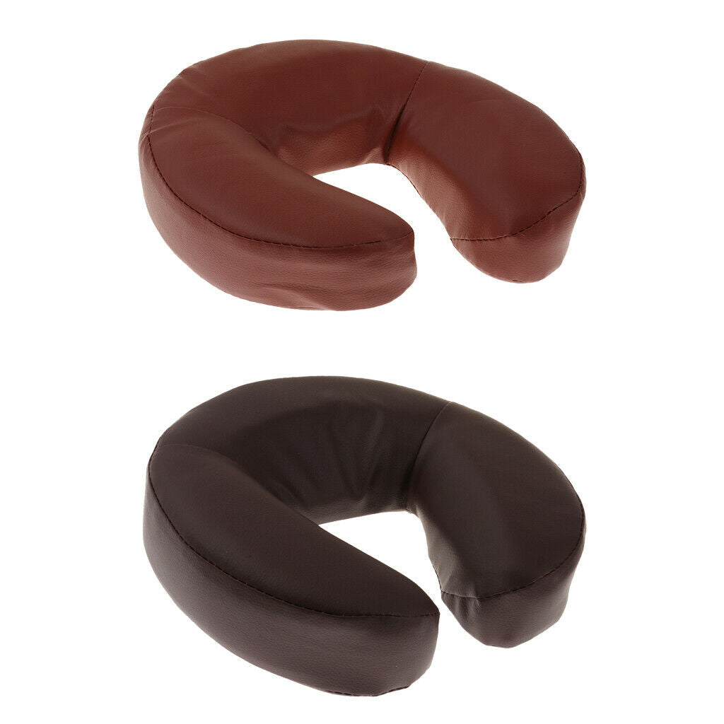 2 lot Massage Table Bed Face Rest Down Cradle Cushion Pillows Pad Red+Brown