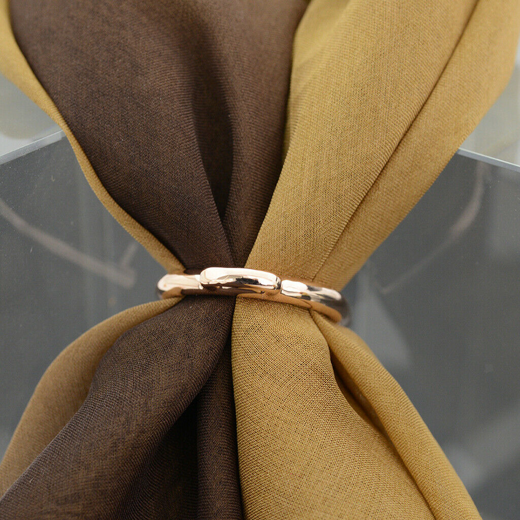 Chiffon Silk Scarf  Buckle Clip Shawls Holder Brooch Elegant Jewelry