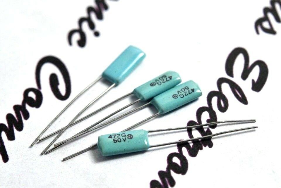 10pcs - NISSEI AWS 4700P (4700pF 4.7nF) 50V 2%  Film Capacitor - NOS For Audio