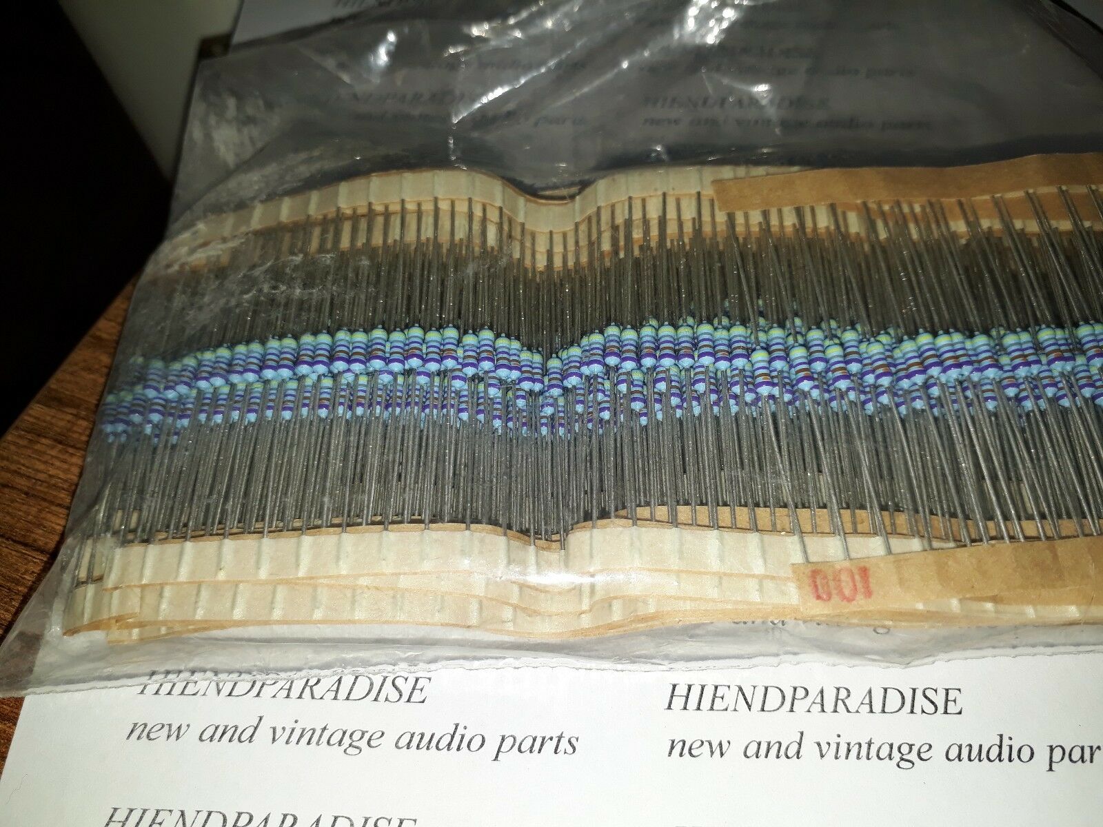 100x VISHAY SMA0207-15 1/2W 4K87 0.1% 15ppm HI END PRECISION RESISTORS FOR AUDIO