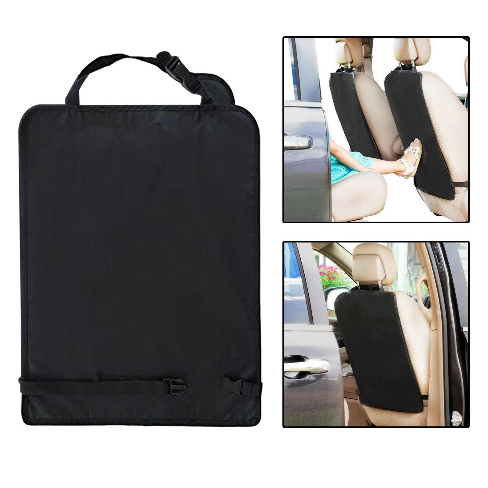 Heavy Duty Kick Mats Back Seat Protector (1 pc), Waterproof Car Back Seat Cover