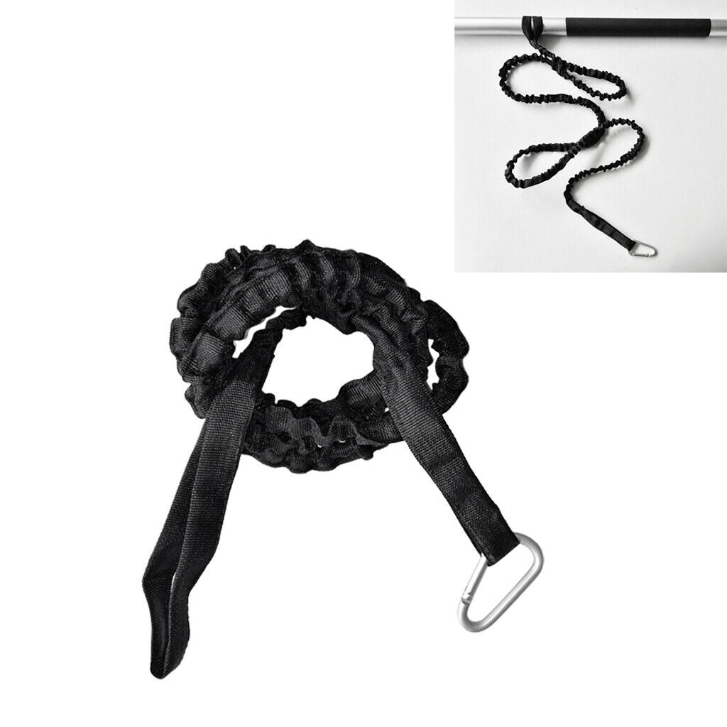 Durable Paddle Leash 61.4" Boat Canoe Fishing Rod Holder Keeper Bungee Cord