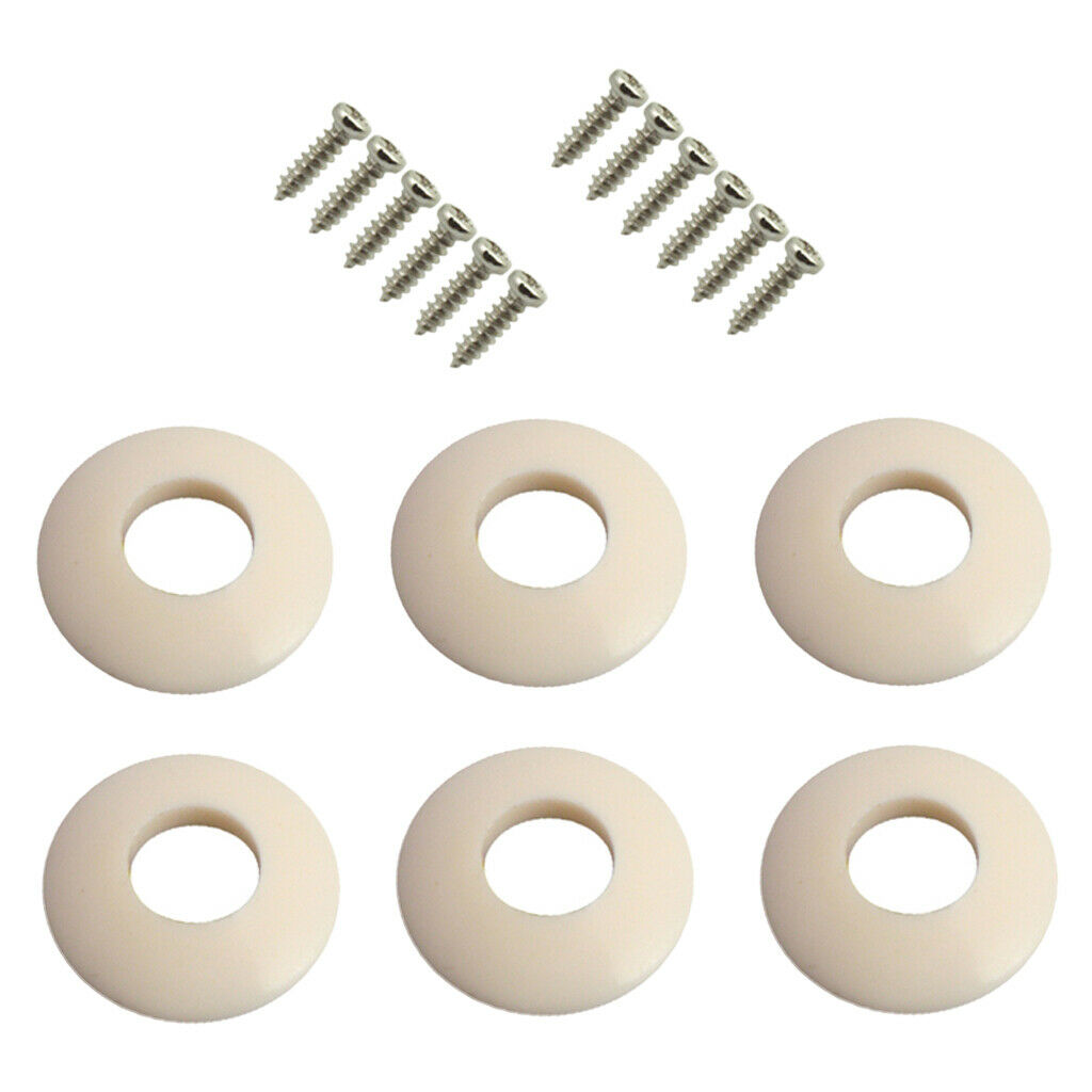 6 Pcs Washers Ferrules Gaskets for Open Semi-Closed Equipment Tunings Peg Key