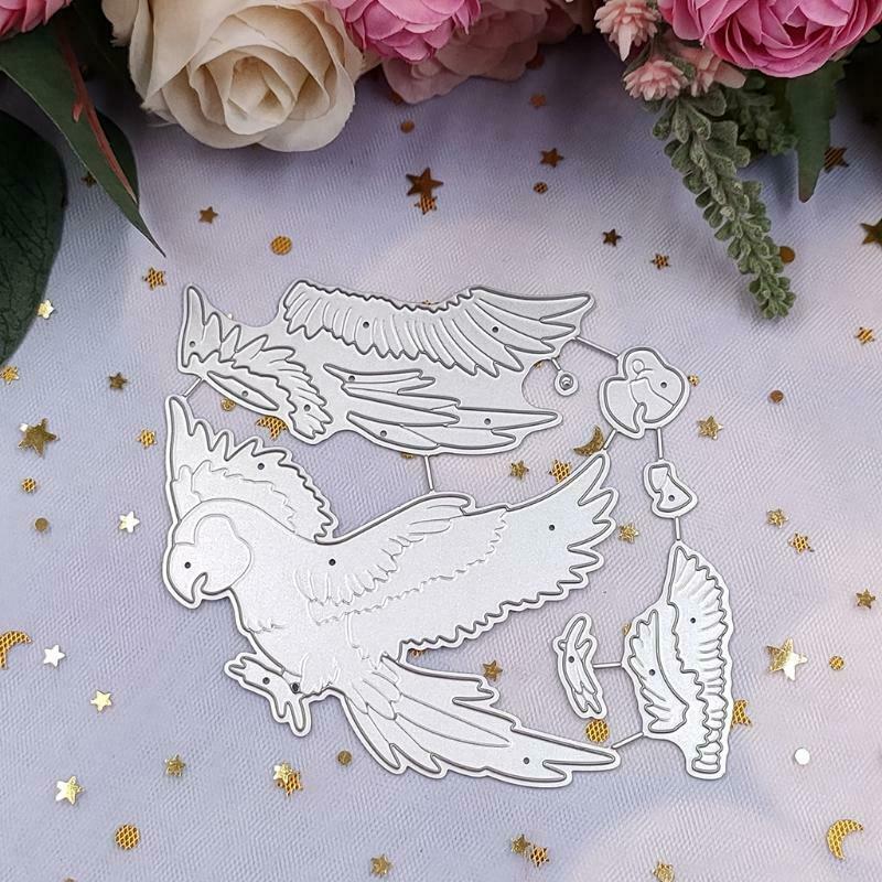 Parrot Metal Cutting Dies Stencil DIY Scrapbook Album Paper Card Template Mold