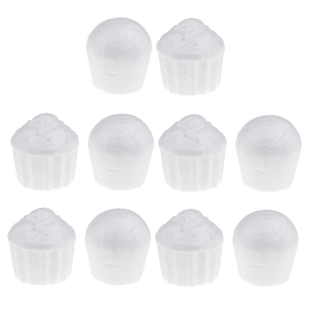 10Pcs Cake Shape Styrofoam Foam DIY Christmas