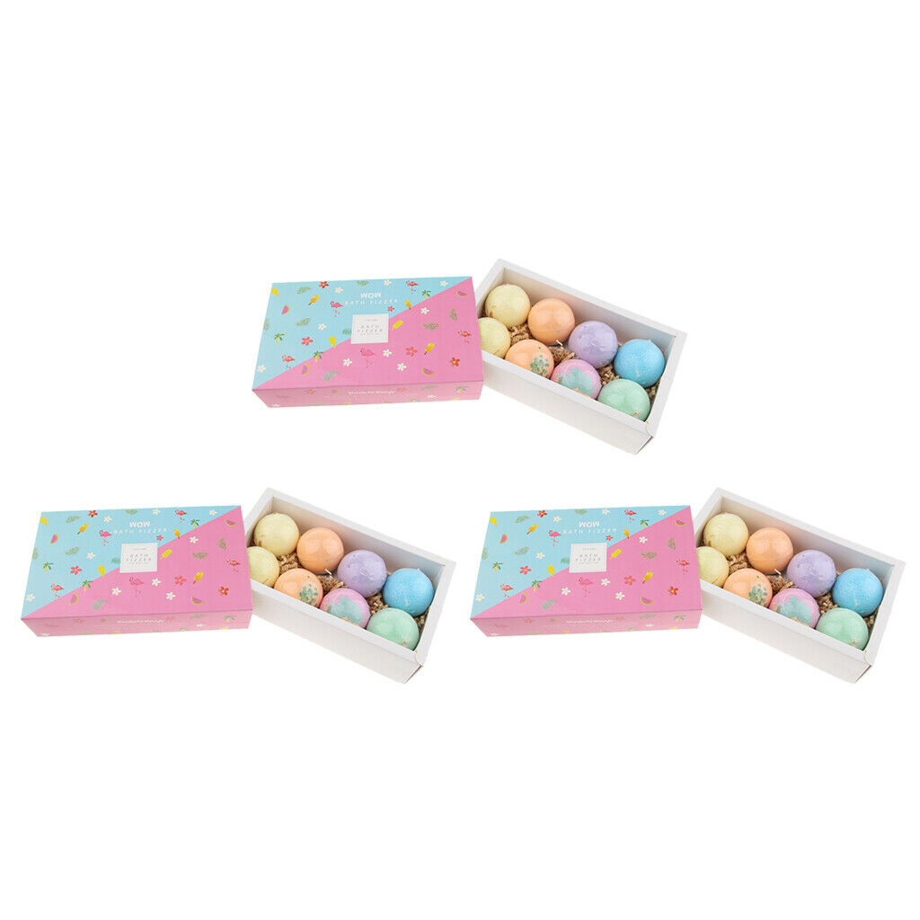 24x Women Men Bubble Bath Bomb Balls Set Hydrating Spa Shower Bath Fizzies